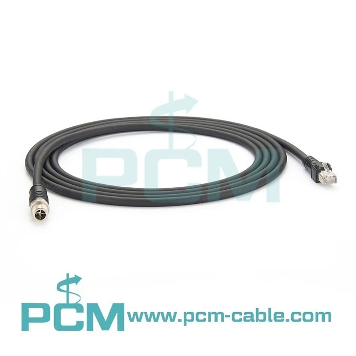m12 to rj45 ethernet cable 8 pin x-code m12 to rj45 ethernet cable 8 pin x-code