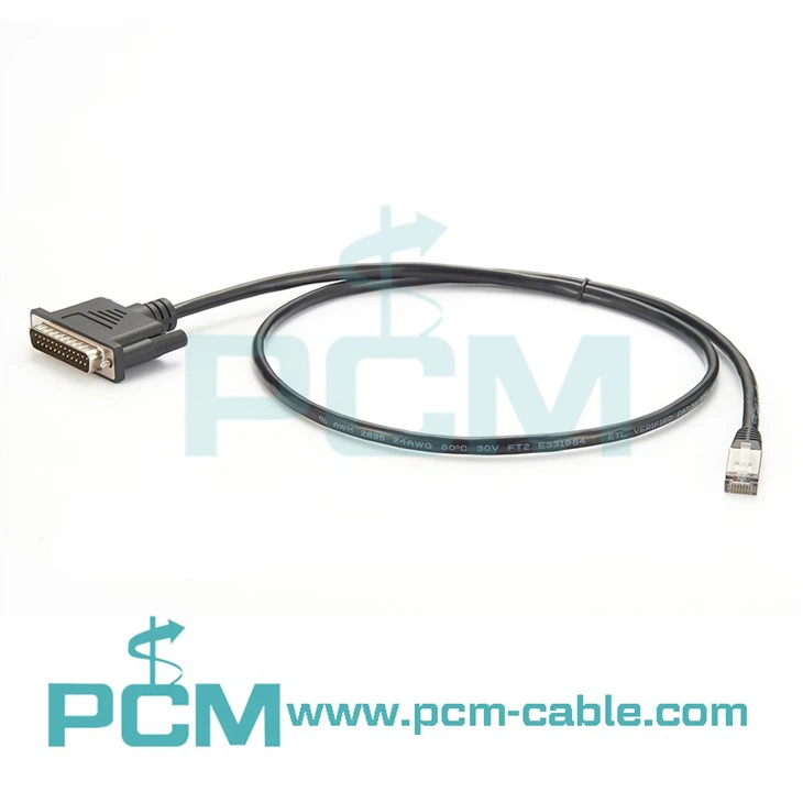 8-pinski RJ45 na muški DB25 kabel za povezivanje