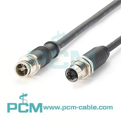 M12 8 Pin X-kodirani muški na ženski kabel