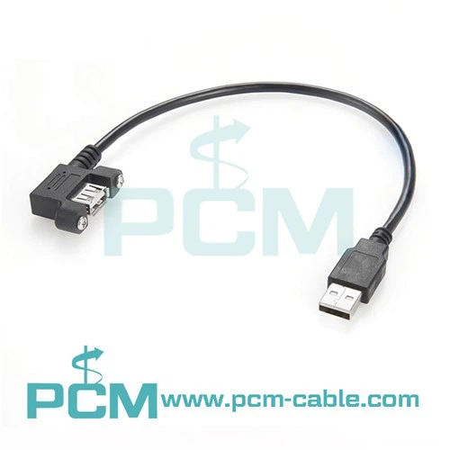 USB produžni kabel za montažu pod pravim kutom prema dolje