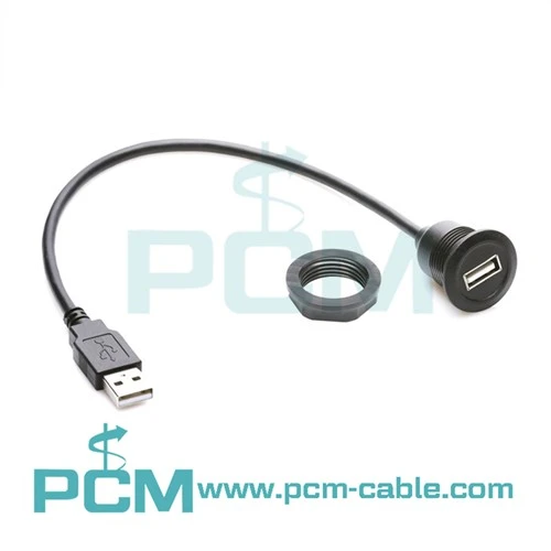 USB 2.0 Okrugli produžni kabel tipa A za montažu na ploču