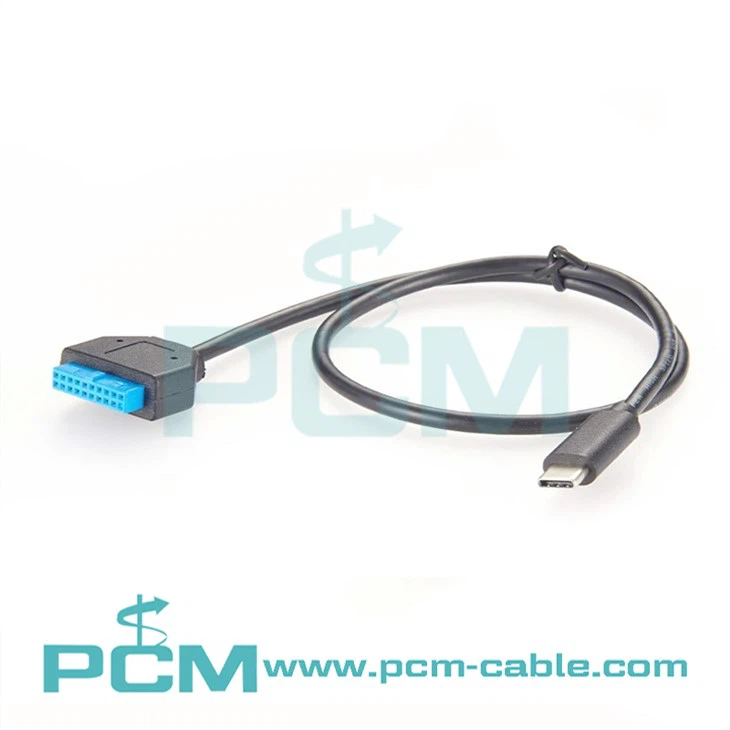 USB 3.1 tipa C muški na USB 3.0 19 Adapter s igličastim zaglavljem