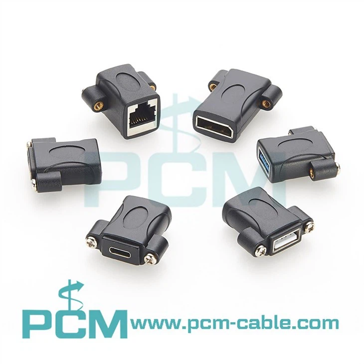 DisplayPort Panel Mount Adapter Female DP to Female DP