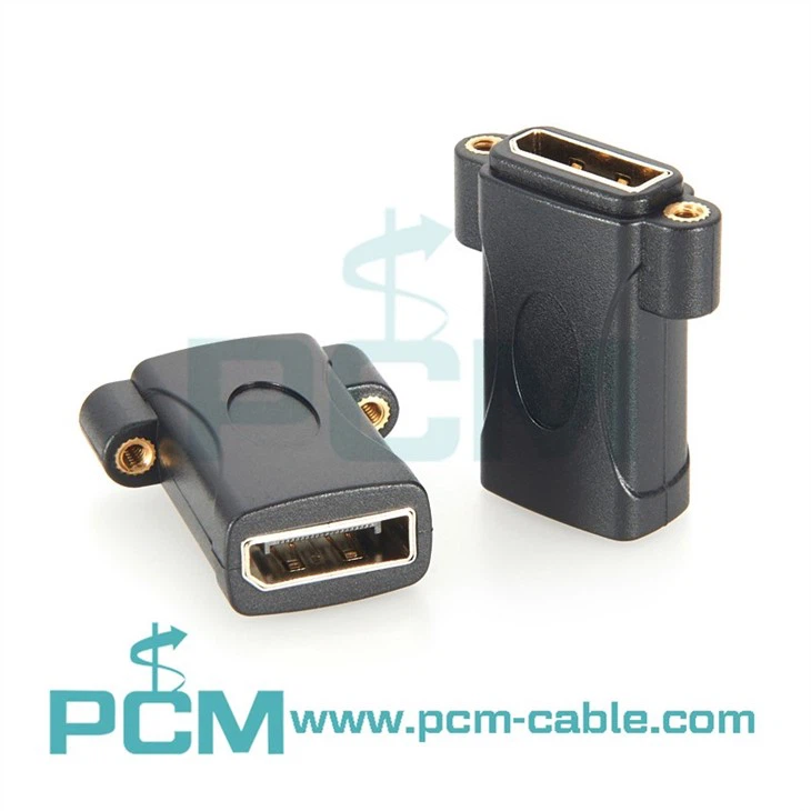 panel mount DisplayPort feed-thru adapter
