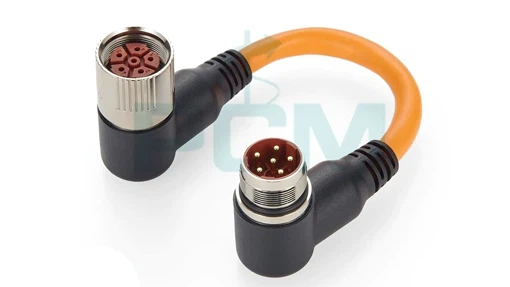 Servo Motor Power Cable M23 Circular Connector 6-Pin M23 Thread Power Supply Extension Cable Servo Motor Power Cable M23 Circular Connector 6-Pin M23 Thread Power Supply Extension Cable