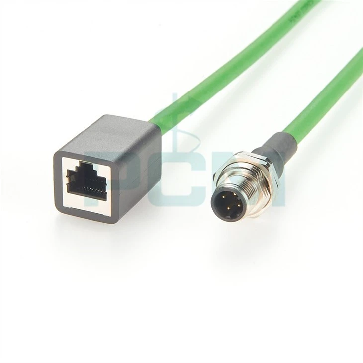 M12-RJ45 PROFINET Patch cord D code M12 Male to RJ45 plug