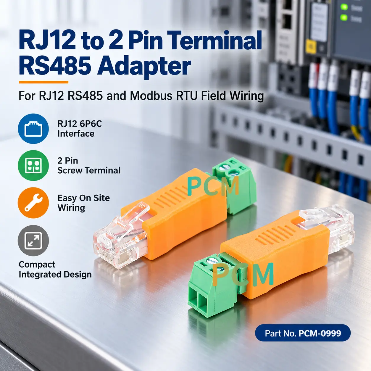 RJ12 6P6C na 2-pinski terminalni adapter