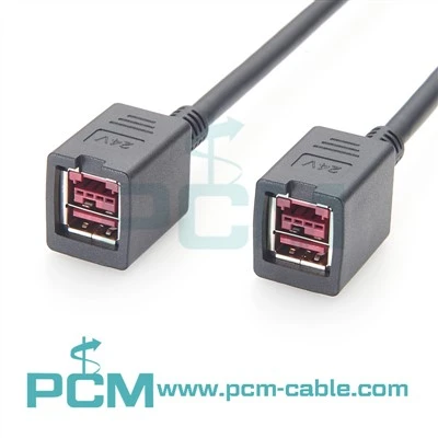 24V PoweredUSB ženski na ženski kabel
