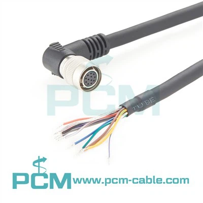 Hirose 12 pin desni kut ženka za otvoreni kraj hirose hr10a -10 p -12 s konektor I/O kabel za kamere basler trkača Sony avt gige vid