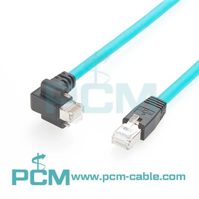 Okomiti vijak zaključavanje pravog kuta RJ45 do RJ45 Gige Ethernet kabel