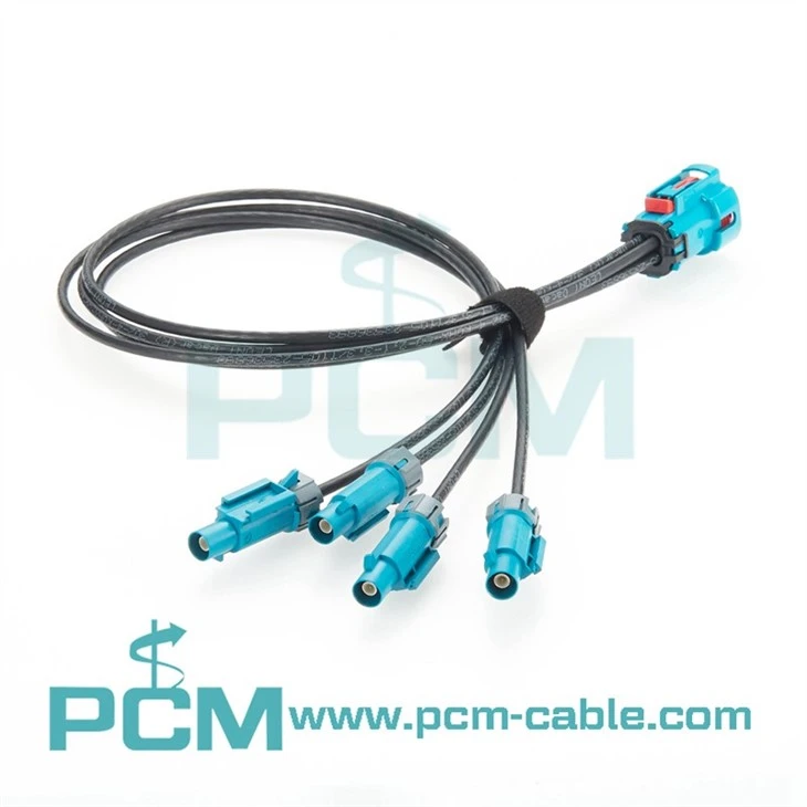 Automotive HFM to Fakra RF Cable Assembly  Rosenberger Connectors